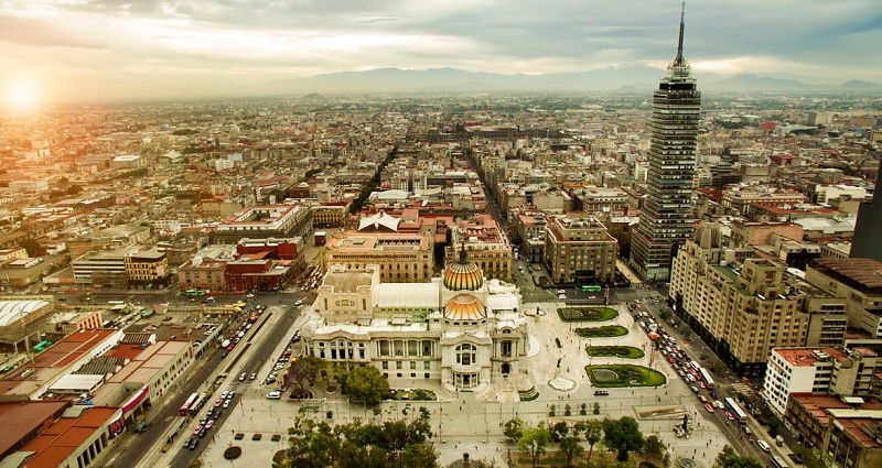 Panoramic view of Mexico City